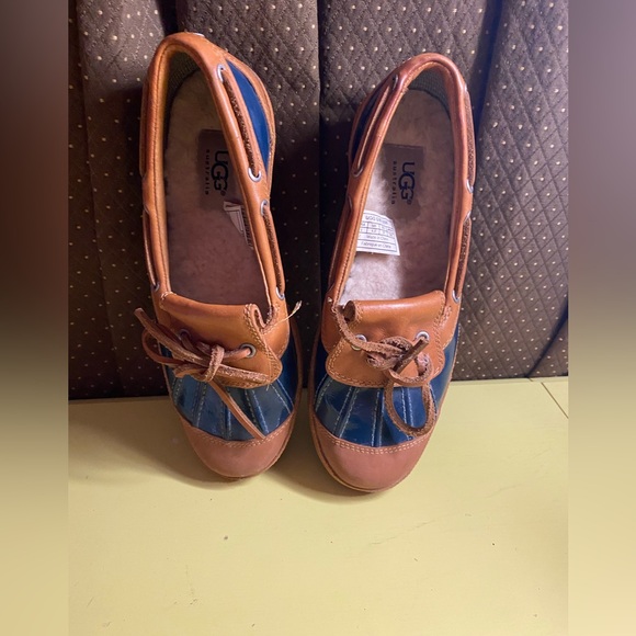 UGG Australia blue/brown duck shoes-sz 6 - Picture 6 of 6